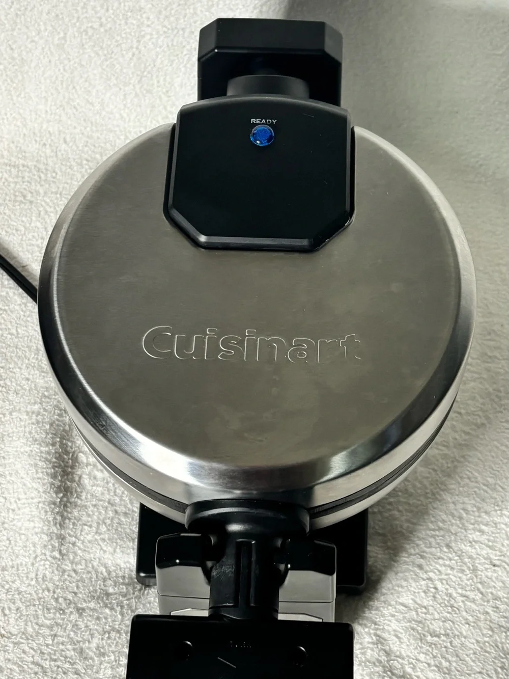 Cuisinart Silver and Black Countertop Waffle Maker